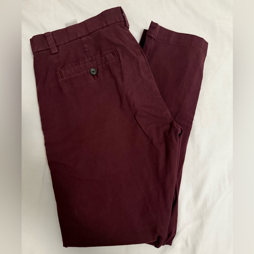 Banana Republic Men's Dark Red Chinos